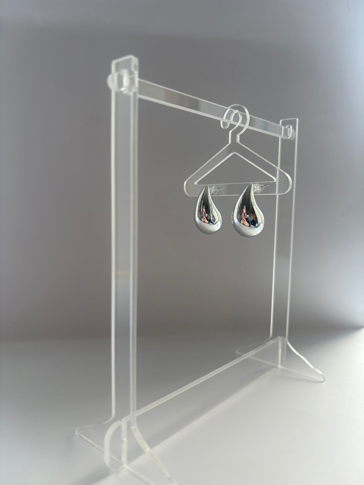 Drop earrings silver
