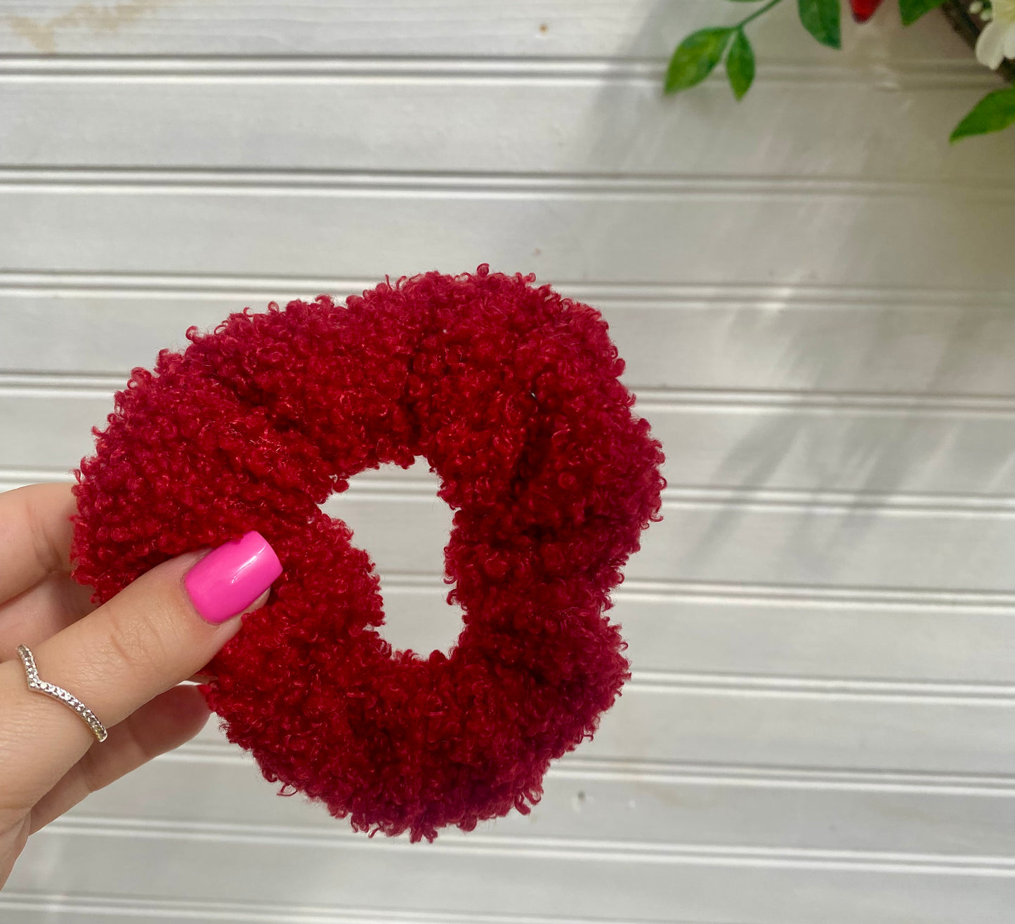 Red Teddy Scrunchie