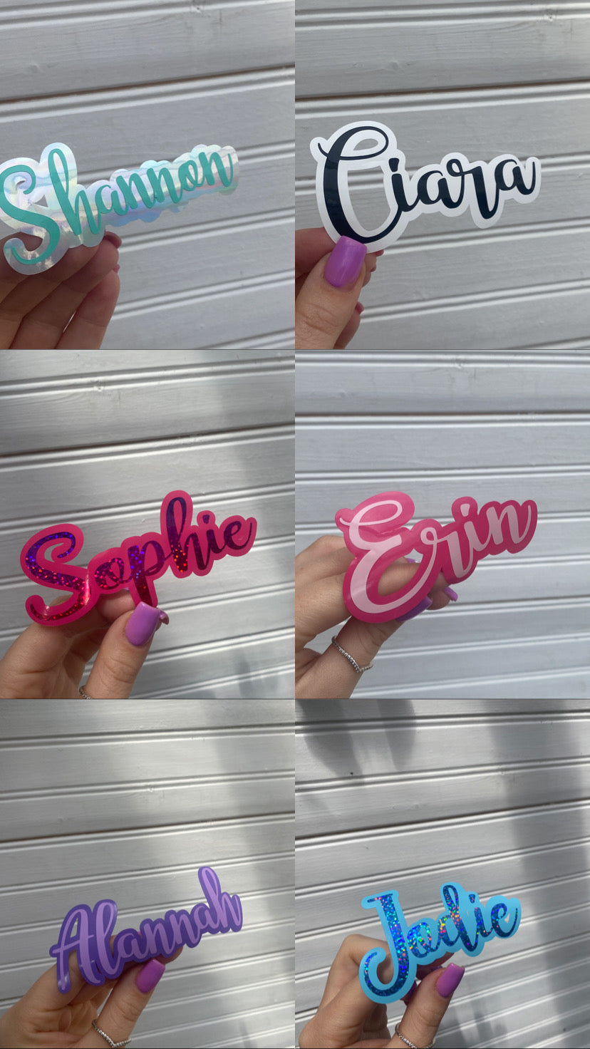 Double Name Decal