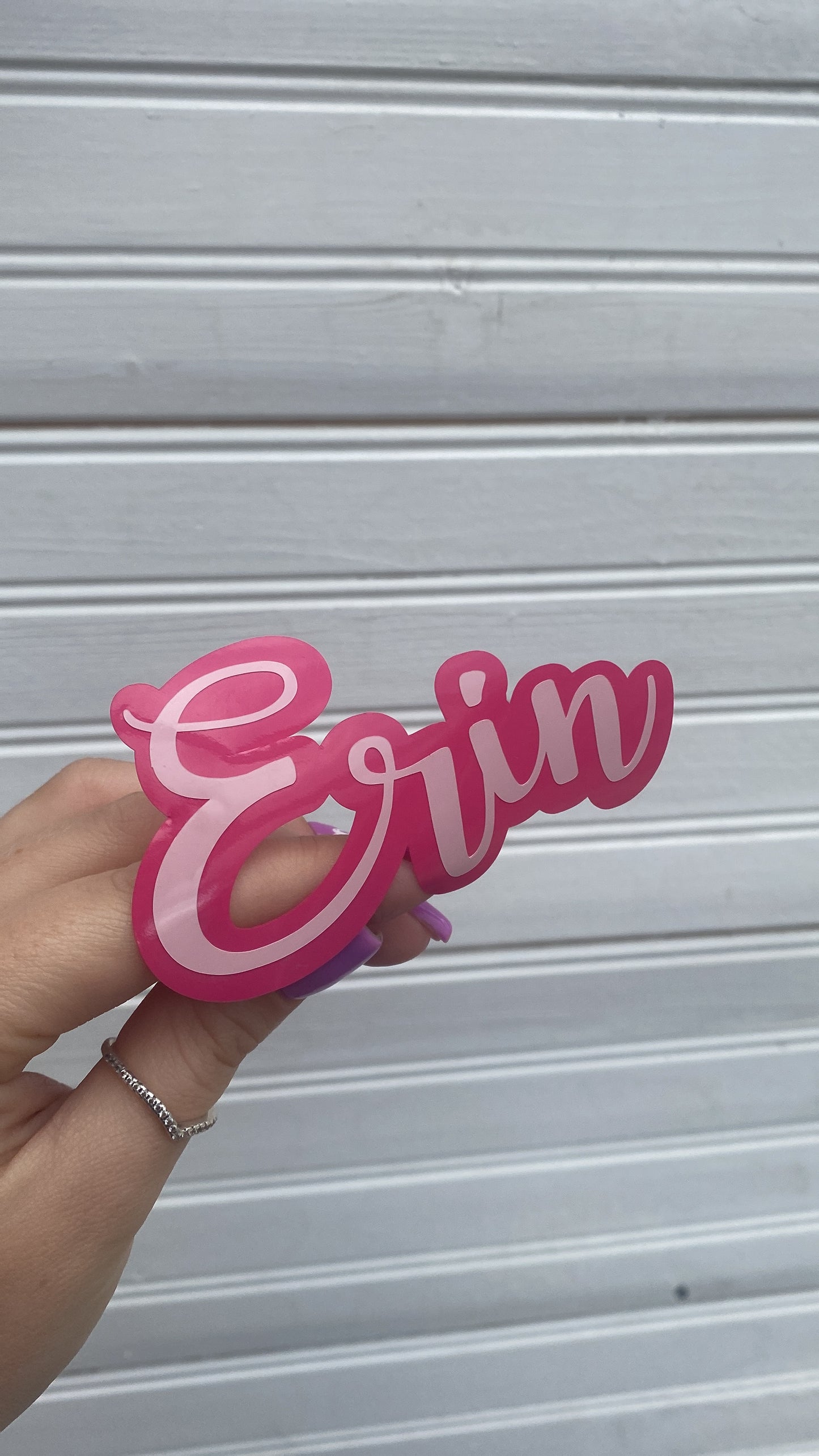 Double Name Decal