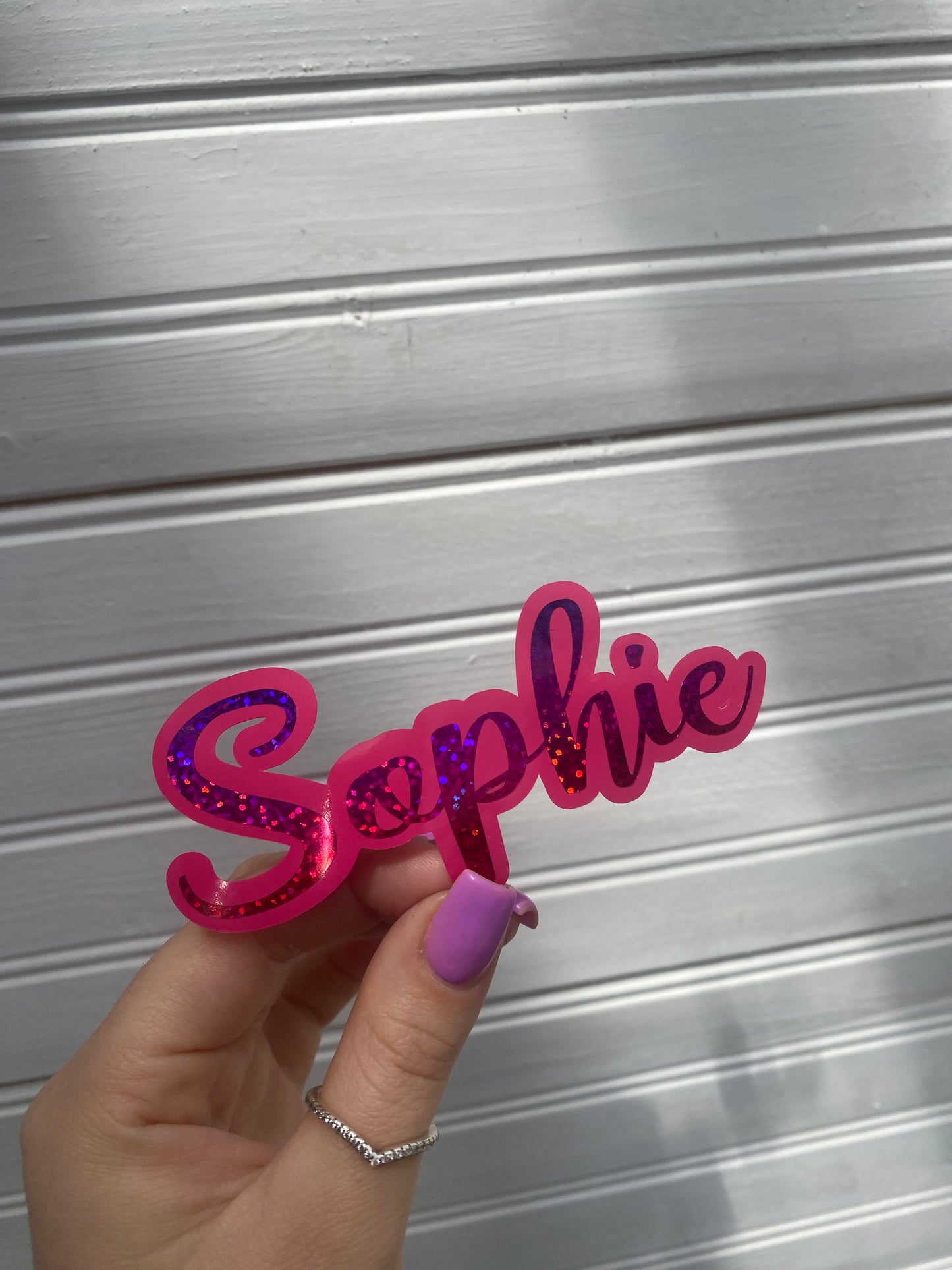 Double Name Decal