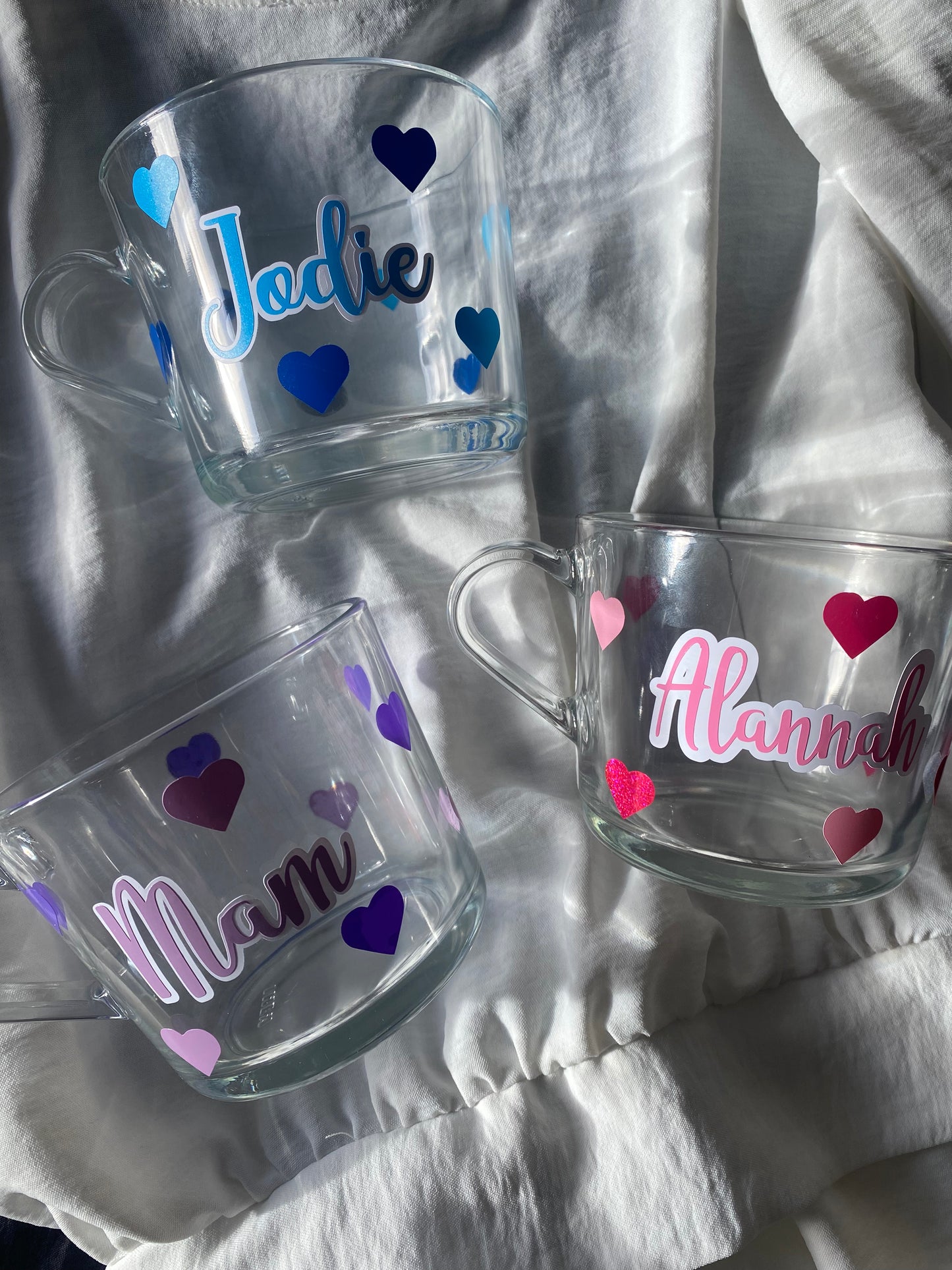 Two tone name mugs
