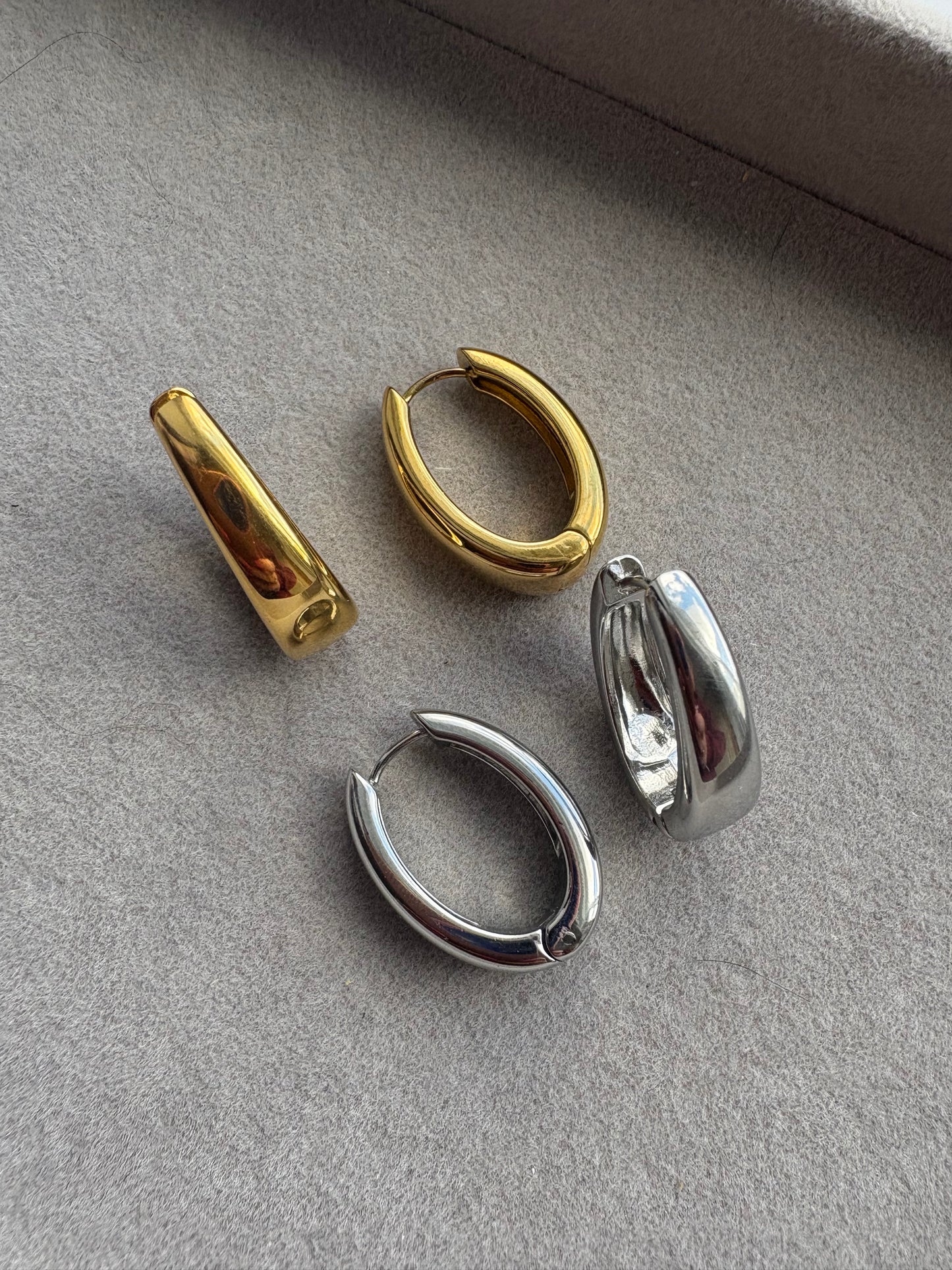 Dropped curved hoops