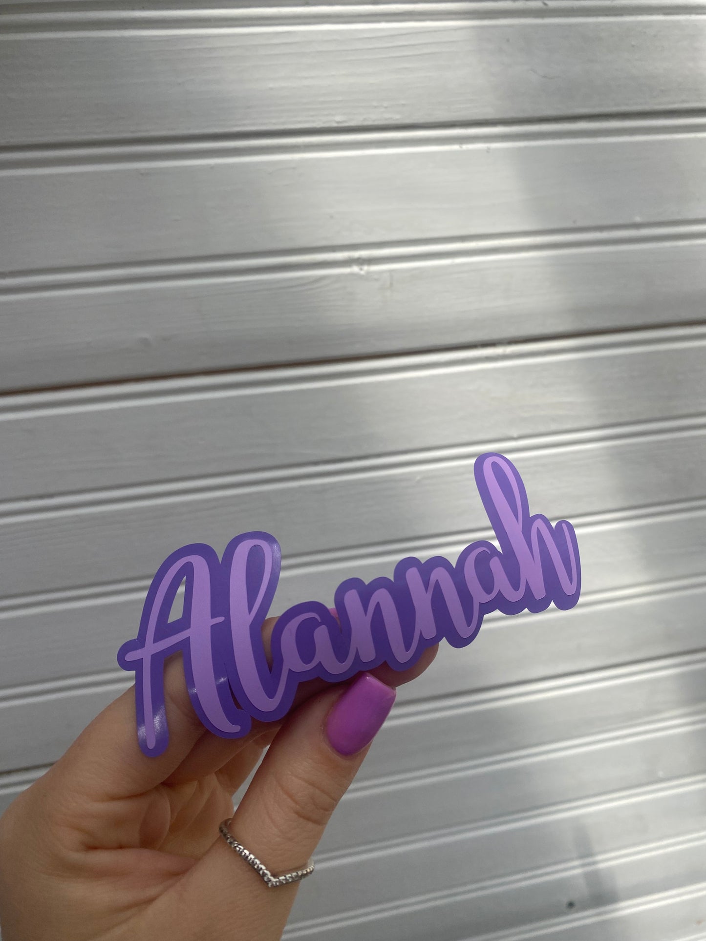 Double Name Decal
