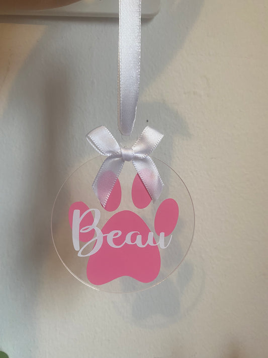 Pet Paw Bauble