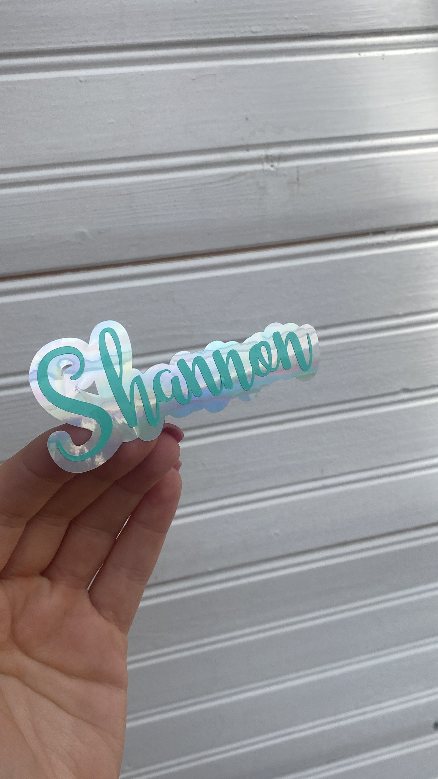 Double Name Decal
