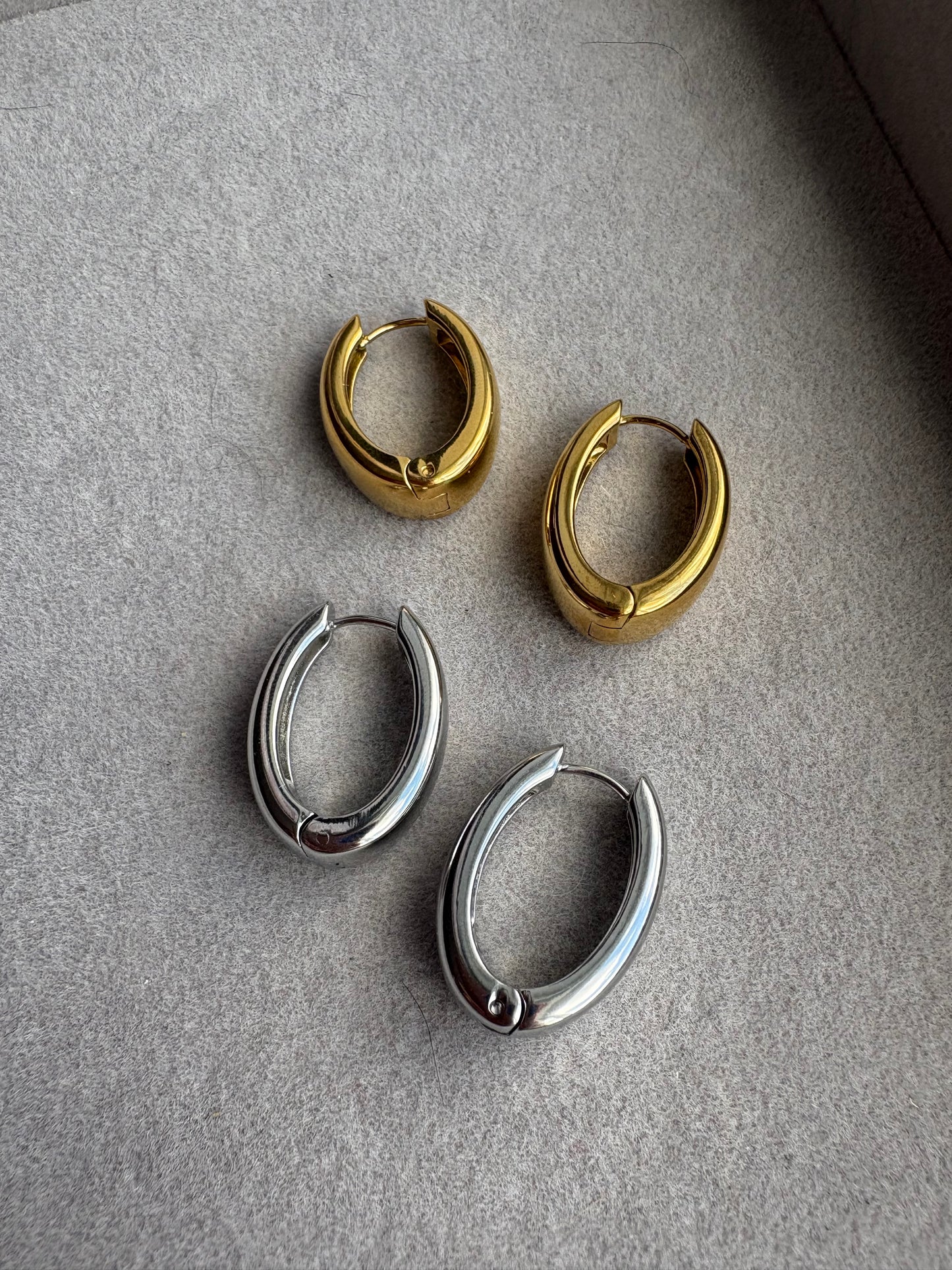 Dropped curved hoops