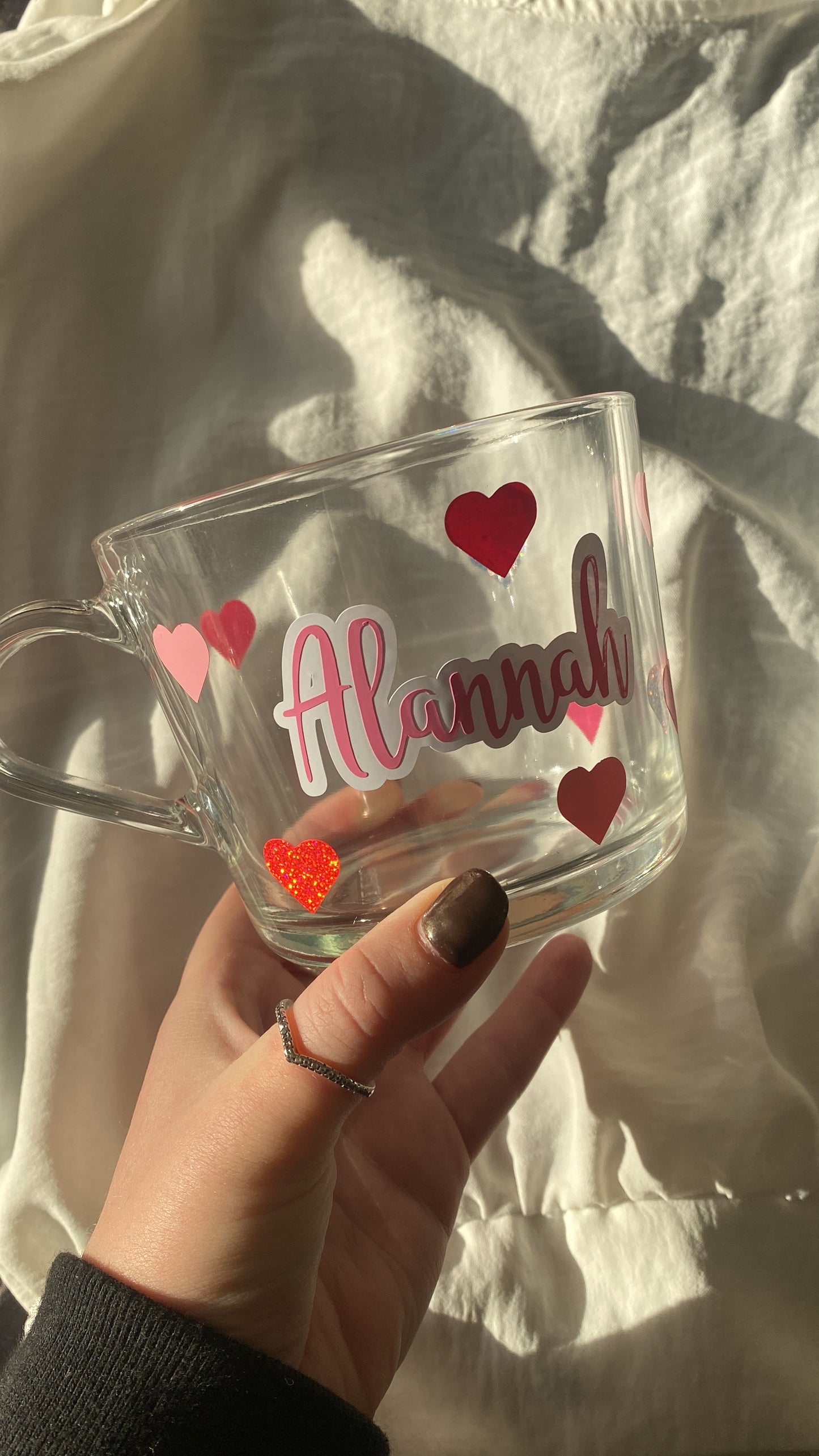 Two tone name mugs