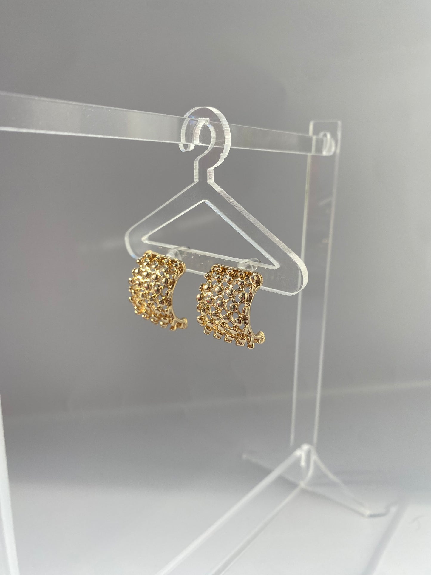 Gold Cage Earrings