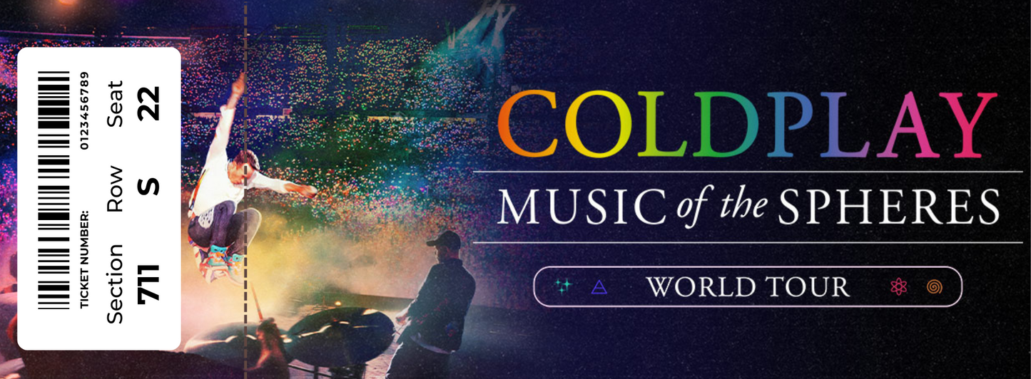 Souvenir Paper Tickets Concerts