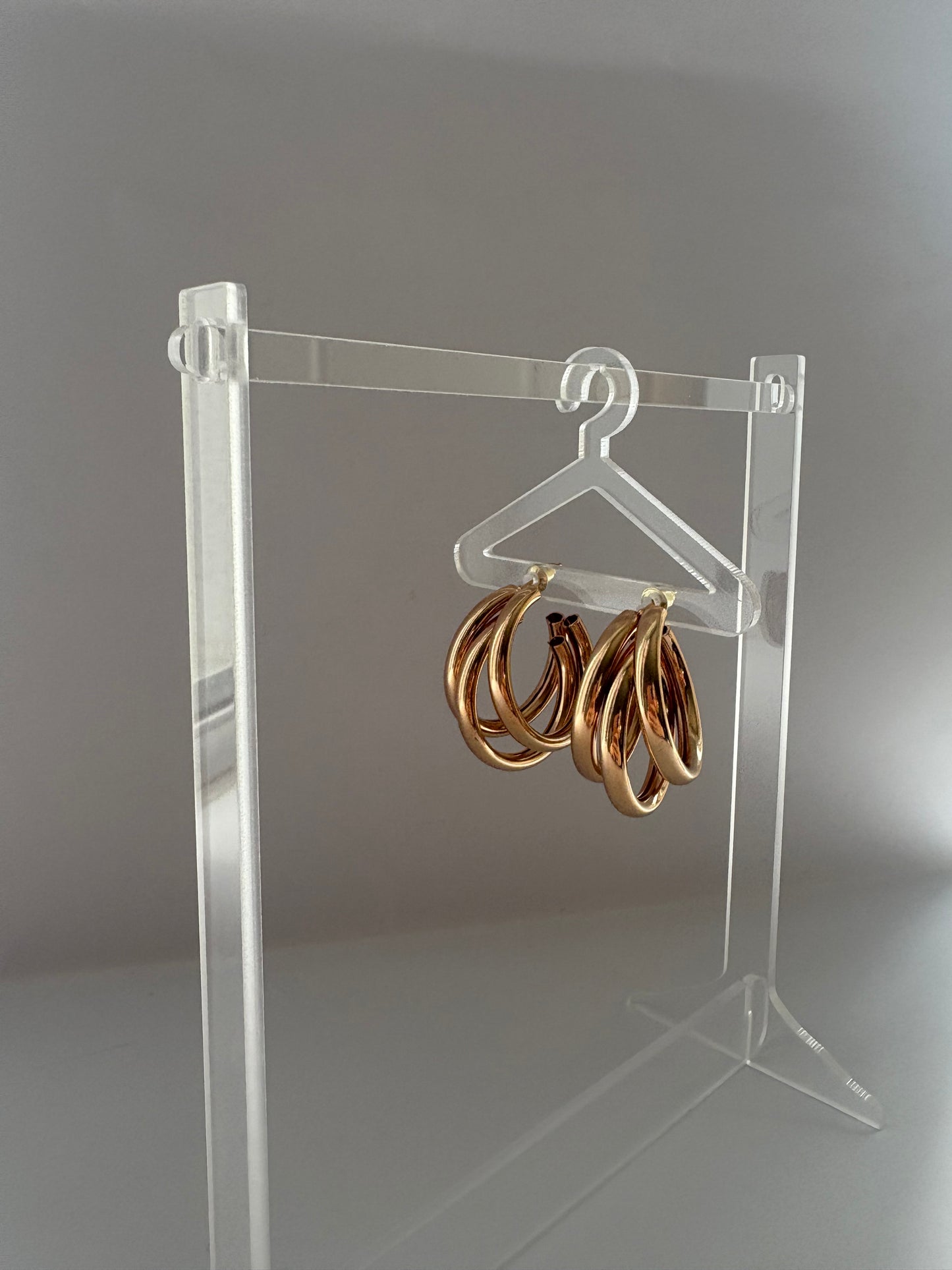 Gold trio hoops