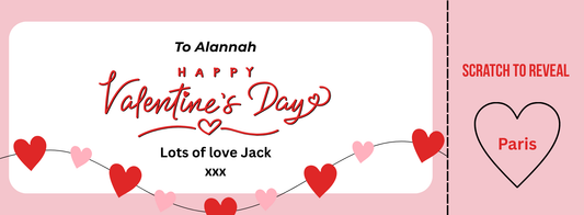 Happy Valentines Day Scratch card