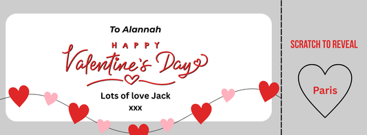 Happy Valentines Day Scratch card