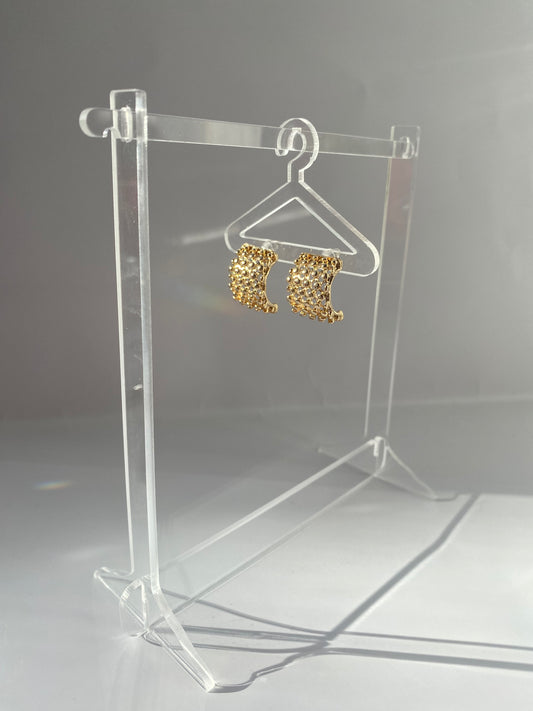 Gold Cage Earrings