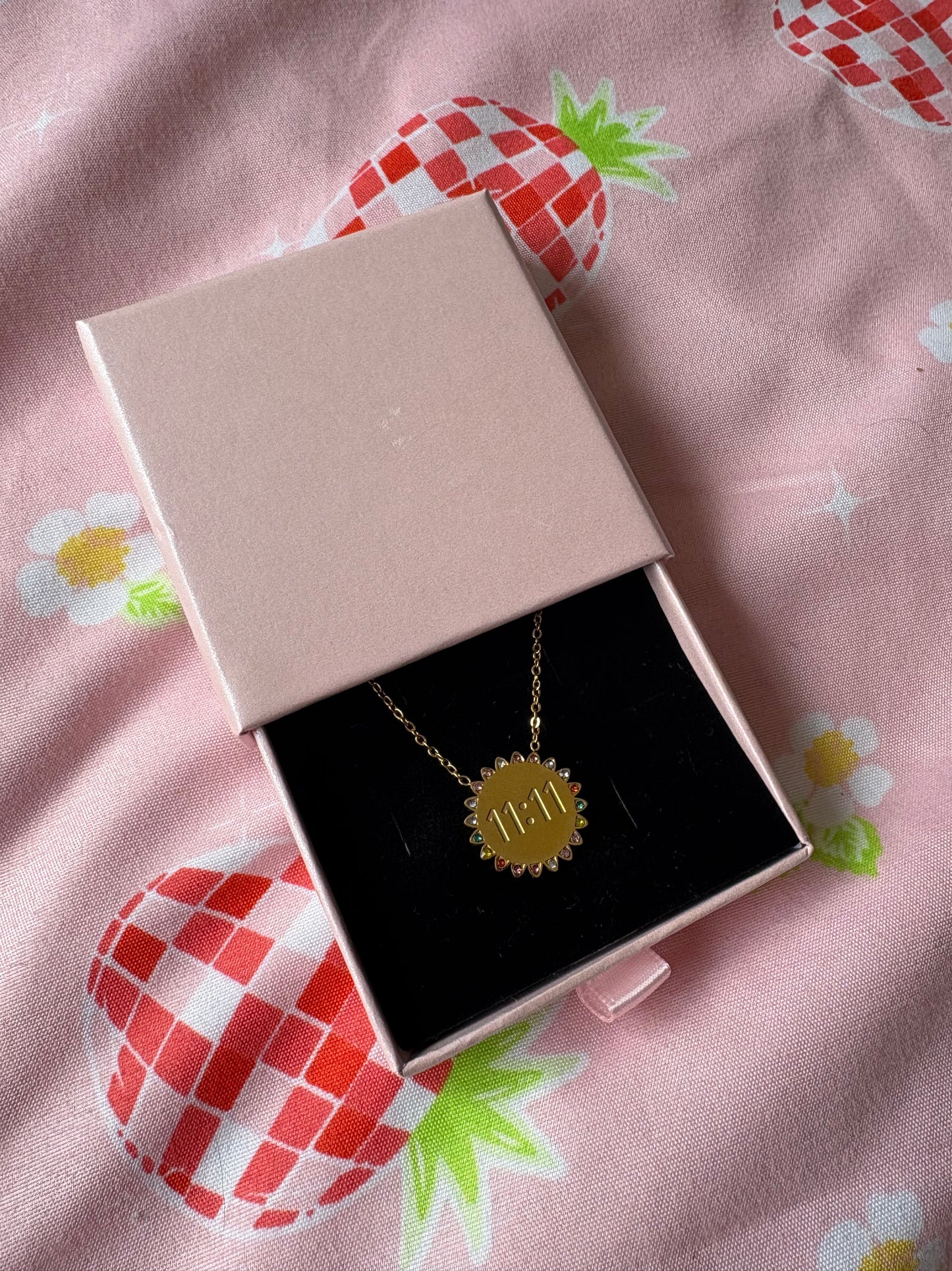 11:11 rainbow necklace
