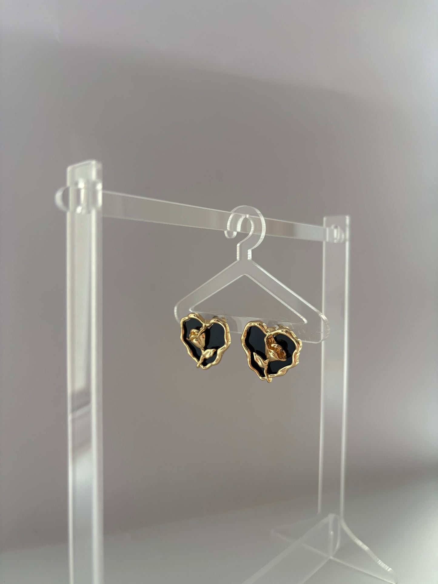 Love rose earrings