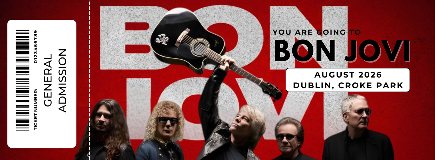 Souvenir Paper Tickets Concerts