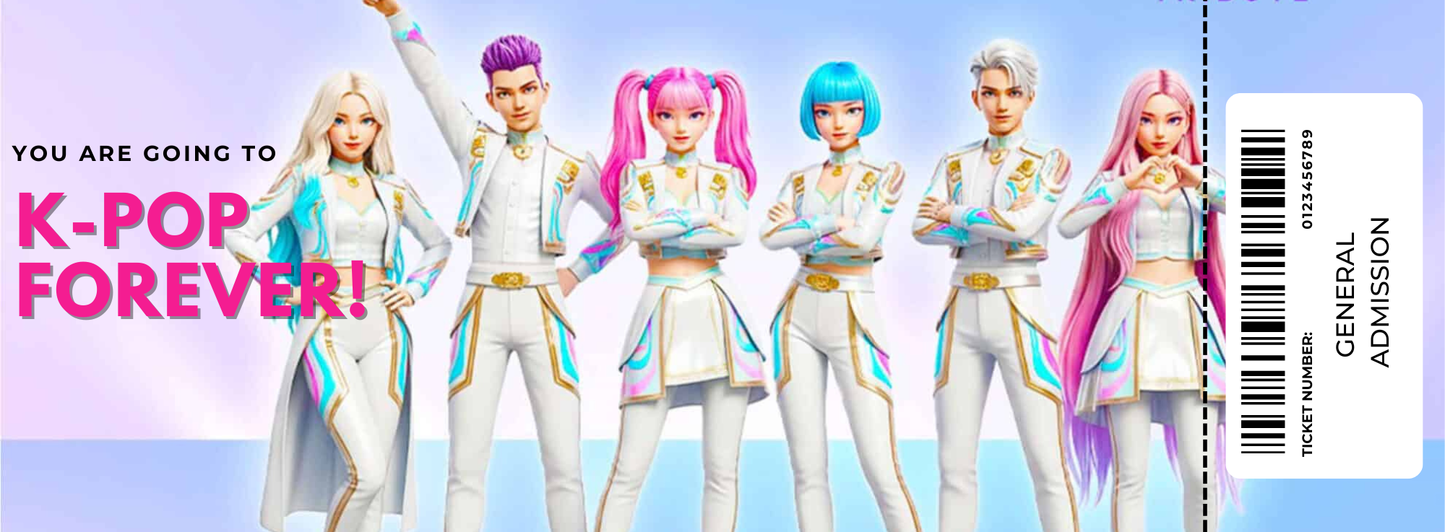 Souvenir Paper Tickets Concerts