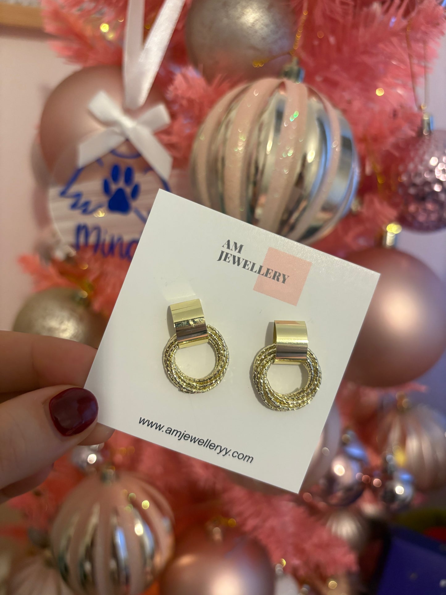 Gold rings earrings