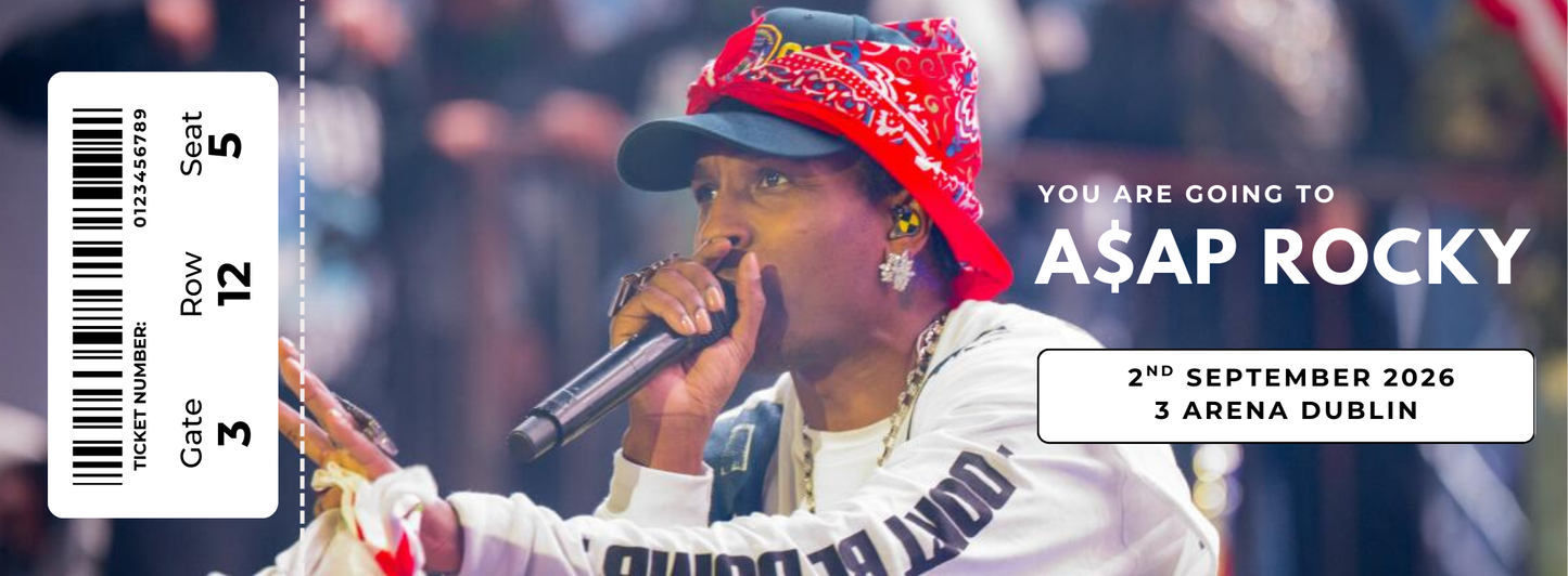 Souvenir Paper Tickets Concerts