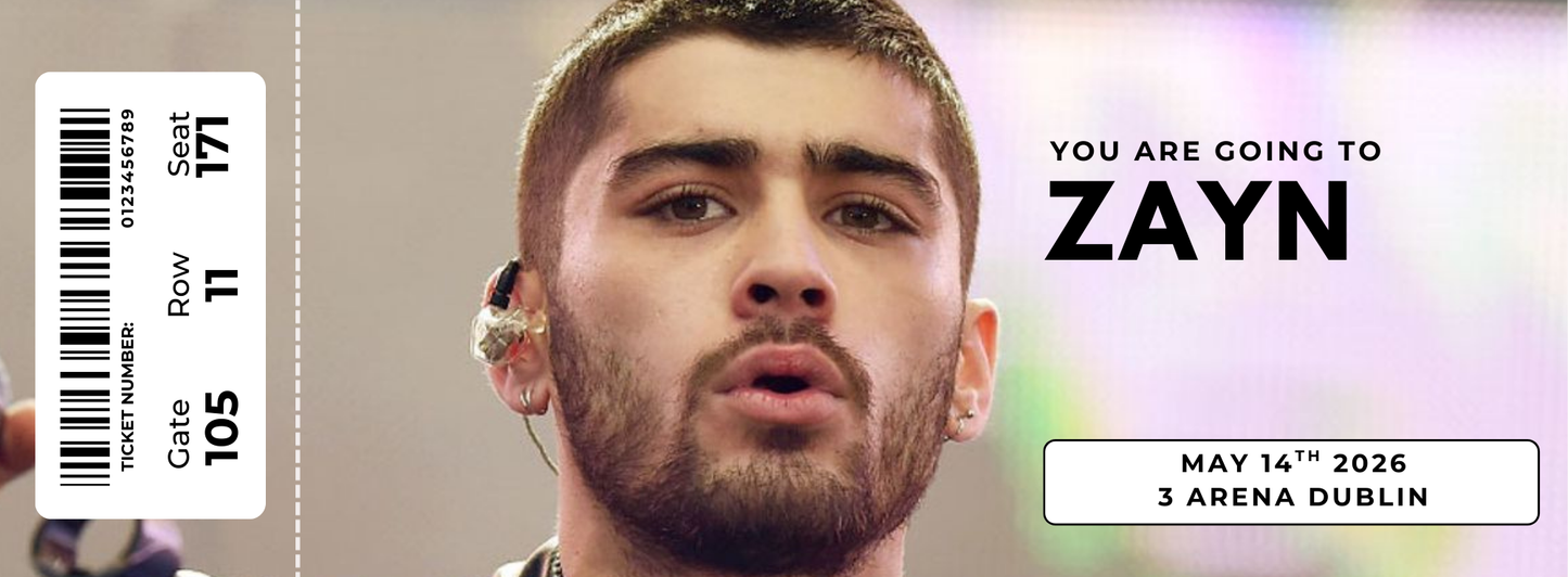 Souvenir Paper Tickets Concerts